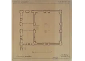 Ashmyany synagogue, lower plan, 1929