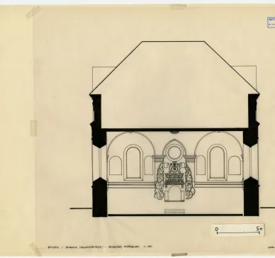 Bykhaw, synagogue, cross-section_3