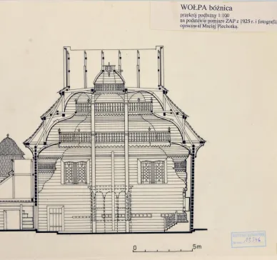 Vowpa, synagogue, cross-section