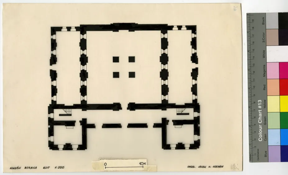 Shklov, synagogue, plan