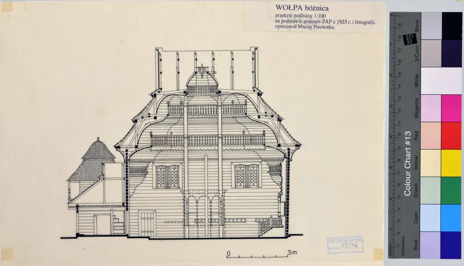 Vowpa, synagogue, cross-section
