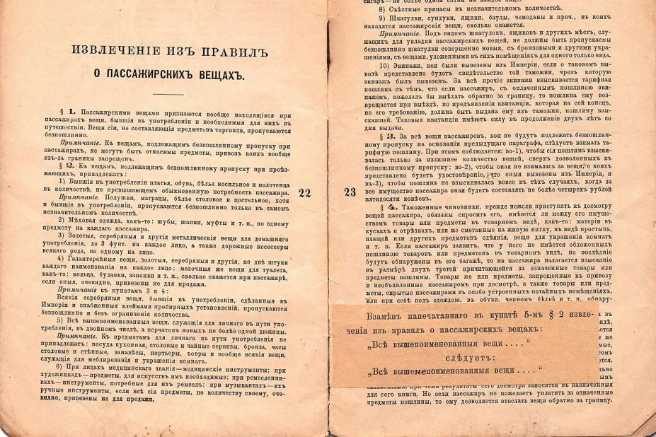 Passport issued by the Russian imperial state to Beniamin David Fishelev Strashunskii (Беніаминъ Довидъ Фишелевъ Страшунскій) on the 15 May 1913. It had originally 18 pages, but only the 6 pages with text are scanned.  The passport belonged to Harvey Sohnen’s grandfather, Benjamin Strashunski. It also mentions his wife Henja and son Fishel but they didn’t emigrate to America until 1921.