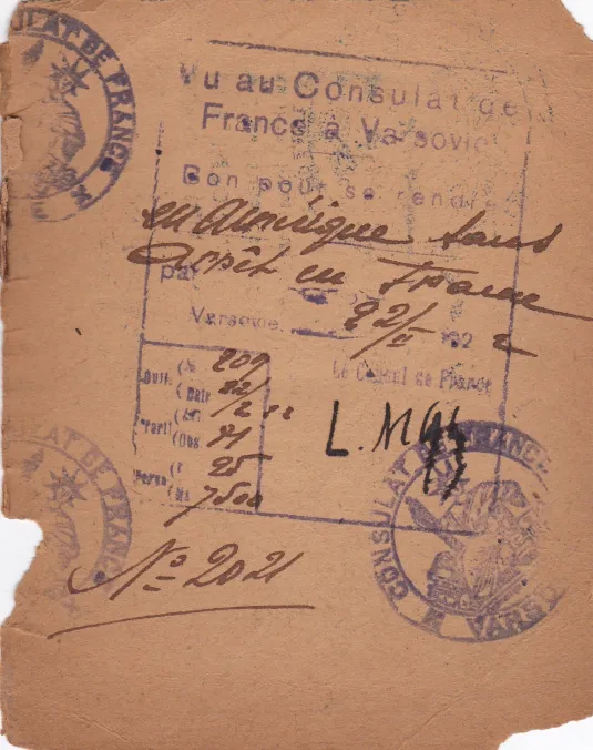 Polish Passport of Boris Cremer