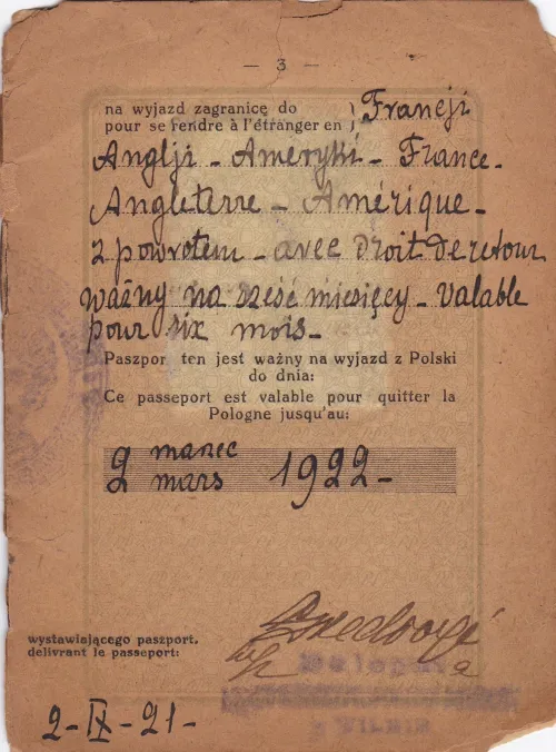 Polish Passport of Boris Cremer