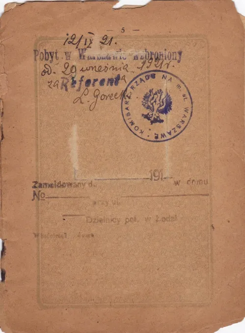 Polish Passport of Boris Cremer