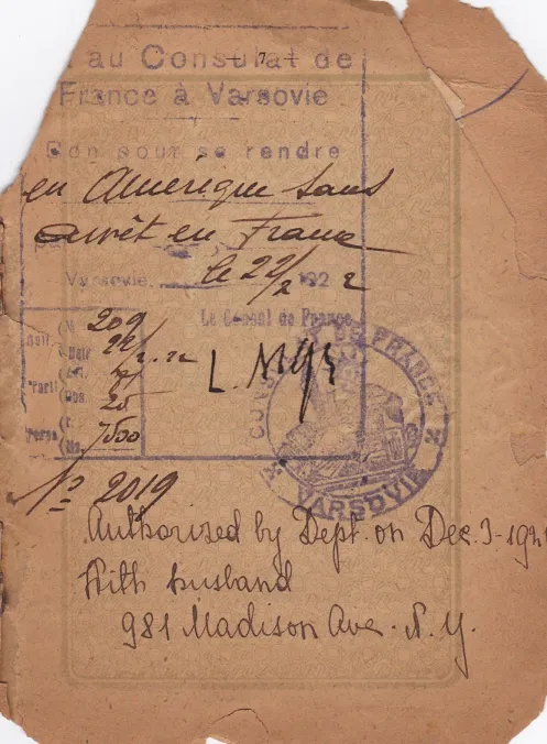 Polish Passport of Boris Cremer
